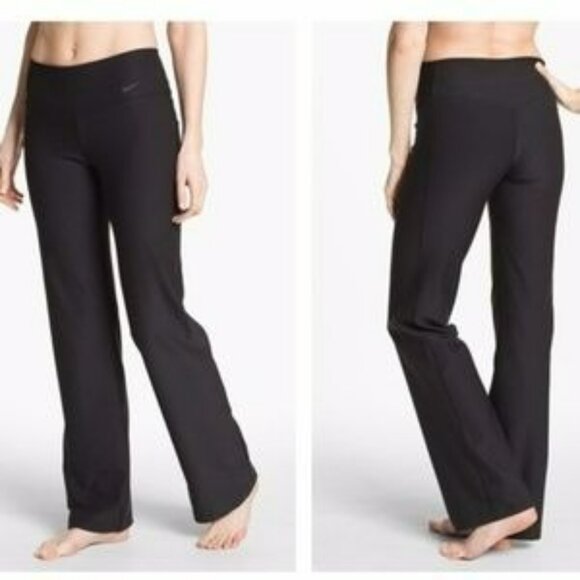 Nike Dri-Fit Womens Medium Legend Pant Recycled Polyester Spandex Black - Picture 1 of 11